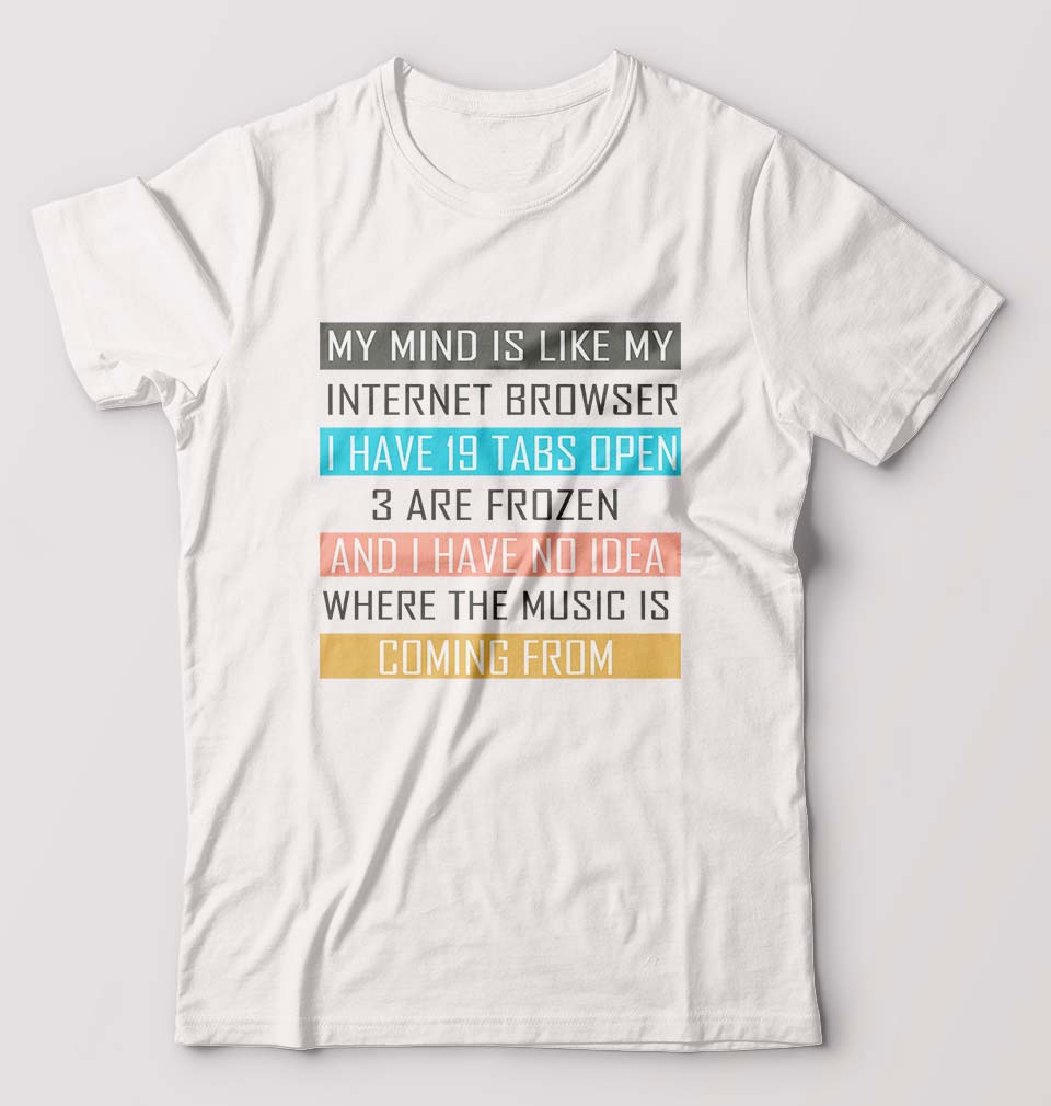 Internet T-Shirt for Men-White-Ektarfa.online