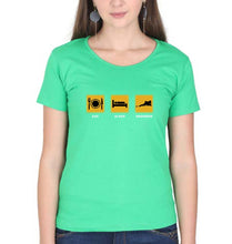 Load image into Gallery viewer, Snooker T-Shirt for Women-Flag Green-Ektarfa.online
