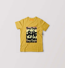 Load image into Gallery viewer, Deep Purple Kids T-Shirt for Boy/Girl-Golden Yellow-Ektarfa.online
