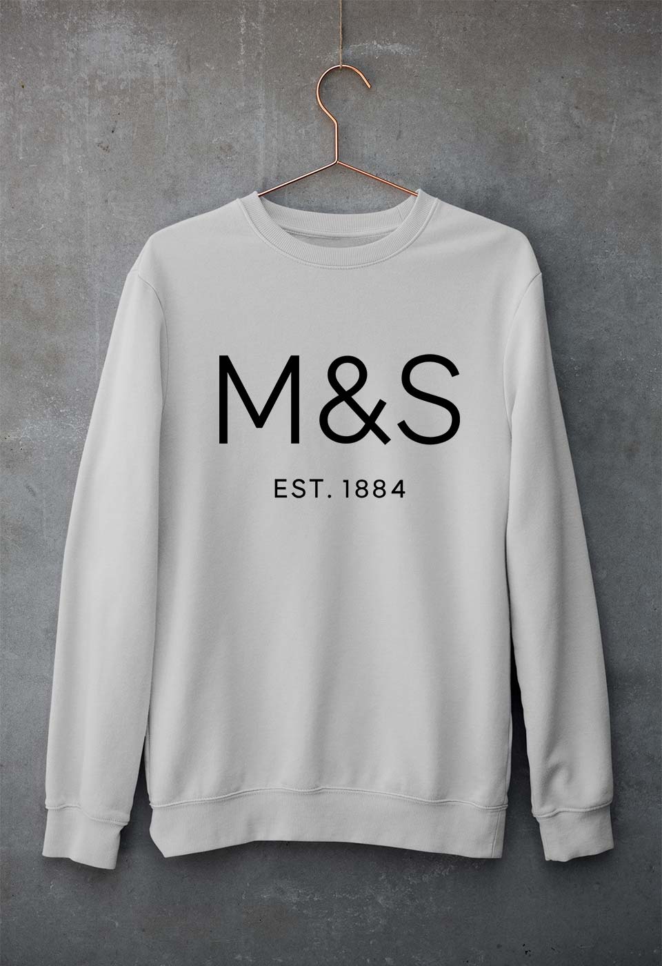 M&S Unisex Sweatshirt for Men/Women-Grey Melange-Ektarfa.online