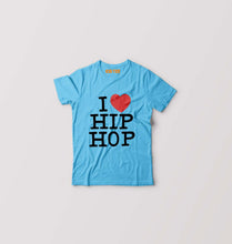 Load image into Gallery viewer, I Love Hip Hop Kids T-Shirt for Boy/Girl-Light Blue-Ektarfa.online
