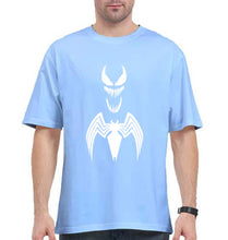 Load image into Gallery viewer, Venom Spiderman Superhero Oversized T-Shirt for Men-Baby Blue-Ektarfa.online
