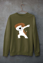 Load image into Gallery viewer, Dab Dog Unisex Sweatshirt for Men/Women-Olive Green-Ektarfa.online

