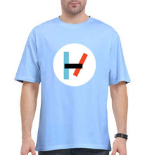 Load image into Gallery viewer, Twenty one pilots Oversized T-Shirt for Men-Baby Blue-Ektarfa.online
