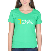 Load image into Gallery viewer, National Geographic T-Shirt for Women-flag green-Ektarfa.online
