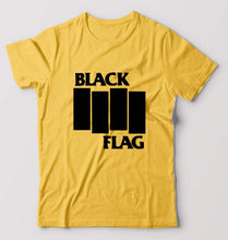 Load image into Gallery viewer, Black Flag T-Shirt for Men-Golden Yellow-Ektarfa.online
