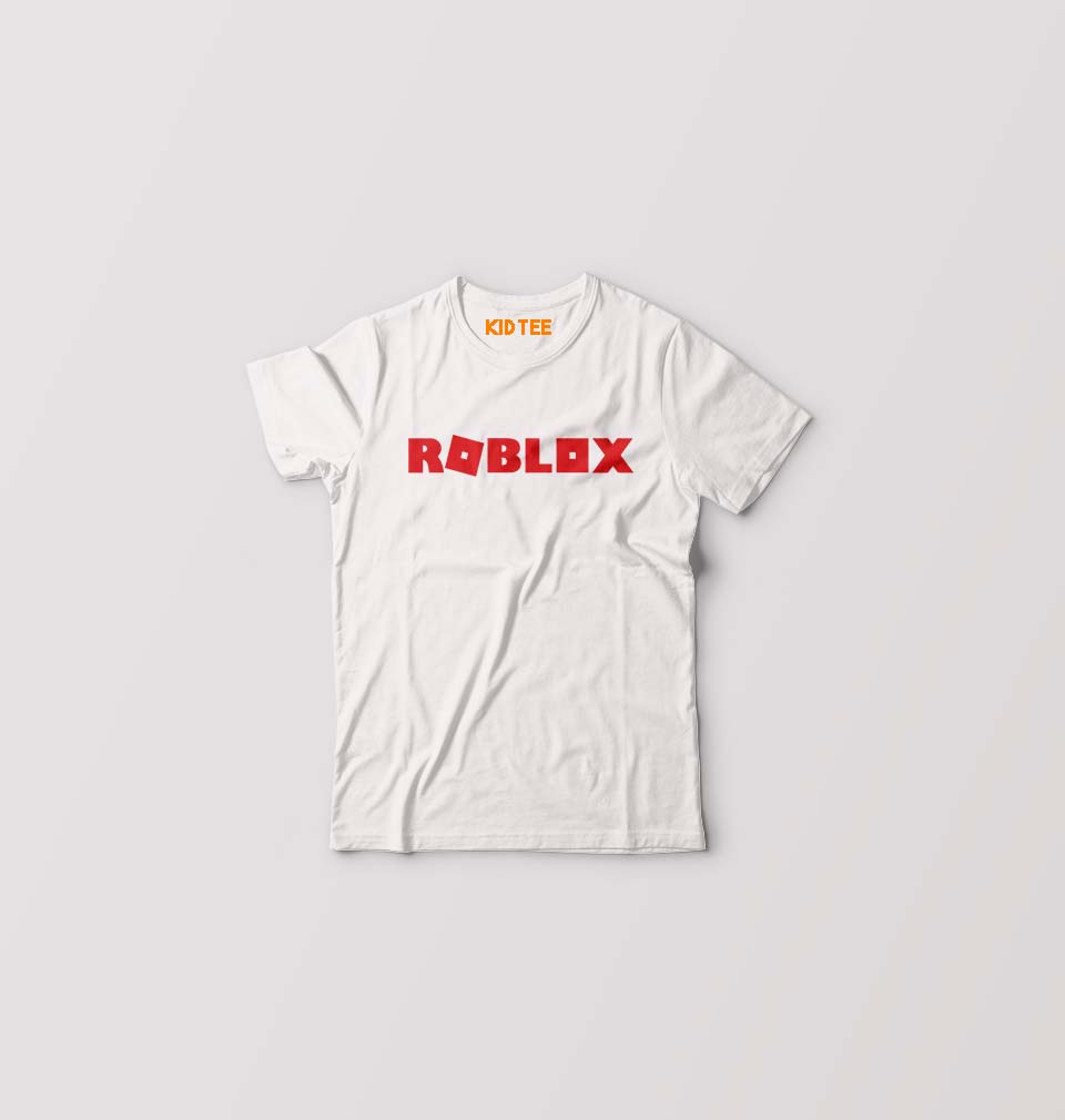Roblox Kids T-Shirt for Boy/Girl-White-Ektarfa.online