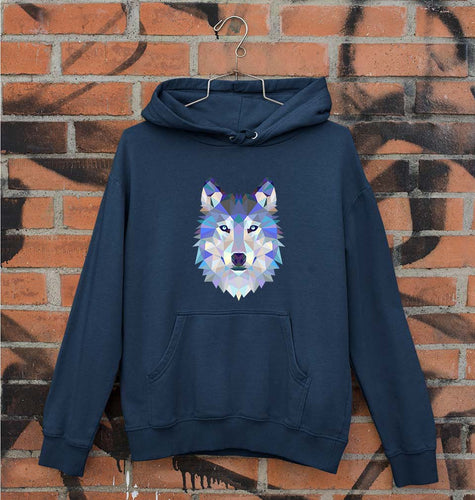 Wolf Unisex Hoodie for Men/Women-Navy Blue-Ektarfa.online