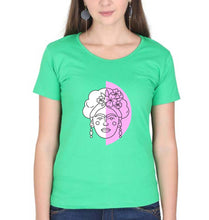 Load image into Gallery viewer, Frida Kahlo T-Shirt for Women-flag green-Ektarfa.online
