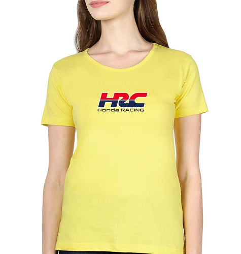 Honda Racing T-Shirt for Women-Yellow-Ektarfa.online
