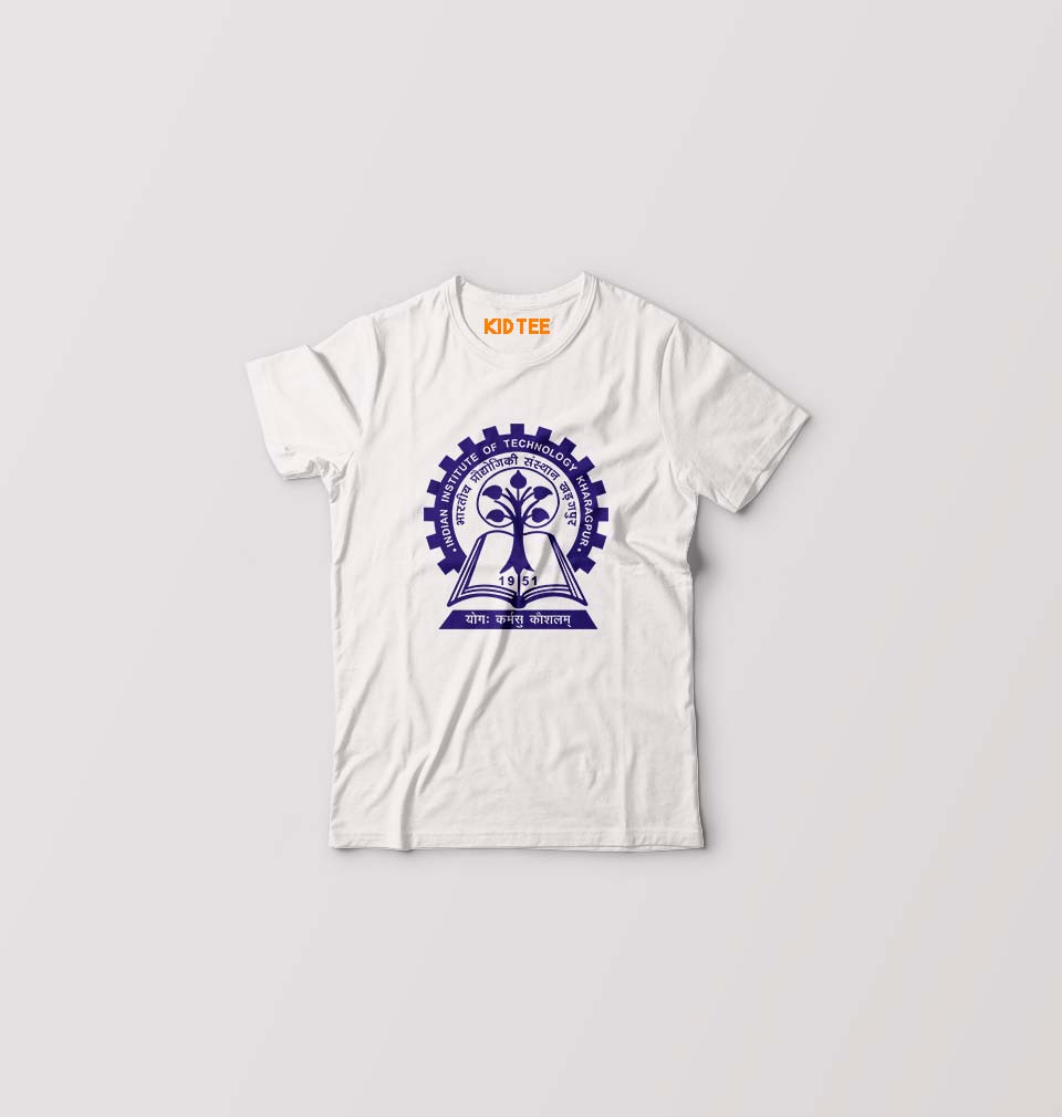 IIT Kharagpur Kids T-Shirt for Boy/Girl-White-Ektarfa.online