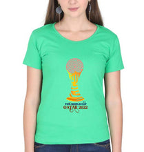 Load image into Gallery viewer, FIFA World Cup Qatar 2022 T-Shirt for Women-flag green-Ektarfa.online
