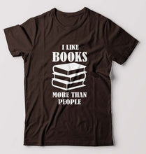 Load image into Gallery viewer, Like Books T-Shirt for Men-Coffee Brown-Ektarfa.online
