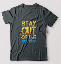 Load image into Gallery viewer, PUBG Stay Out Of The Blue T-Shirt for Men-Steel grey-Ektarfa.online
