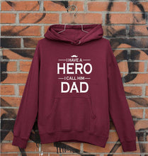 Load image into Gallery viewer, I Have A Hero I Call Him Dad Unisex Hoodie for Men/Women-Maroon-Ektarfa.online
