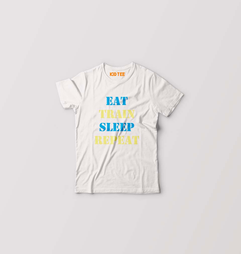 Gym Kids T-Shirt for Boy/Girl-White-Ektarfa.online