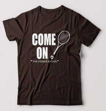 Load image into Gallery viewer, Tennis T-Shirt for Men-Coffee Brown-Ektarfa.online
