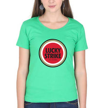Load image into Gallery viewer, Lucky Strike T-Shirt for Women-flag green-Ektarfa.online
