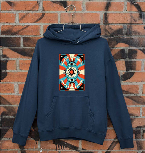Psychedelic Peace and Love Unisex Hoodie for Men/Women-Navy Blue-Ektarfa.online