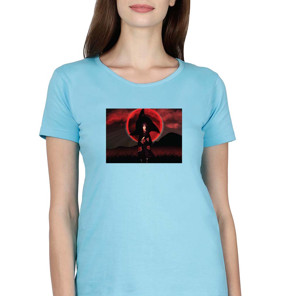 Itachi Uchiha T-Shirt for Women-SkyBlue-Ektarfa.online