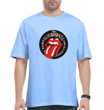 Load image into Gallery viewer, Rolling Stones Oversized T-Shirt for Men-Baby Blue-Ektarfa.online

