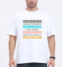 Load image into Gallery viewer, Internet Oversized T-Shirt for Men-White-Ektarfa.online
