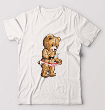 Load image into Gallery viewer, Domrebel Bear T-Shirt for Men-White-Ektarfa.online
