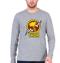 Load image into Gallery viewer, Thor Superhero Full Sleeves T-Shirt for Men-GREY-Ektarfa.online
