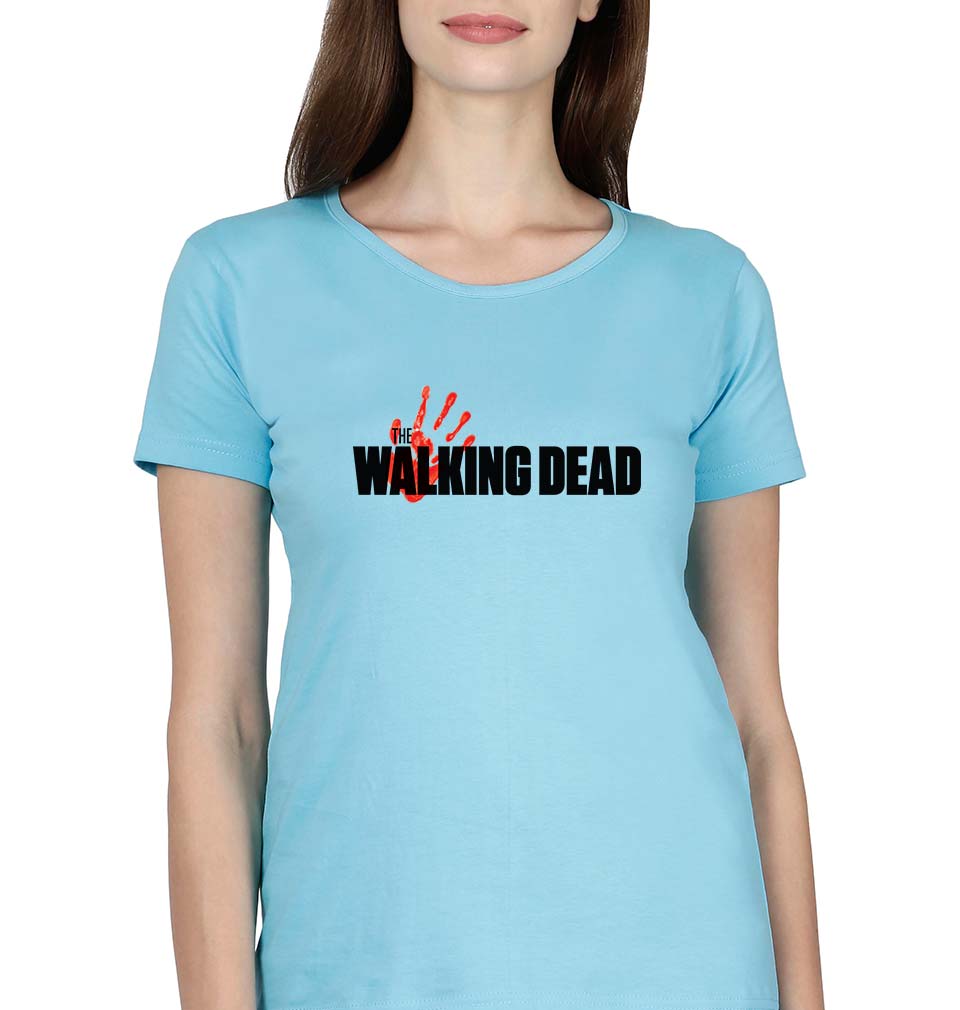 The Walking Dead T-Shirt for Women-SkyBlue-Ektarfa.online