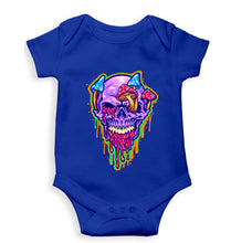 Load image into Gallery viewer, Trippy Psychedelic Skull Romper For Baby Boy/Girl-Royal blue-Ektarfa.online
