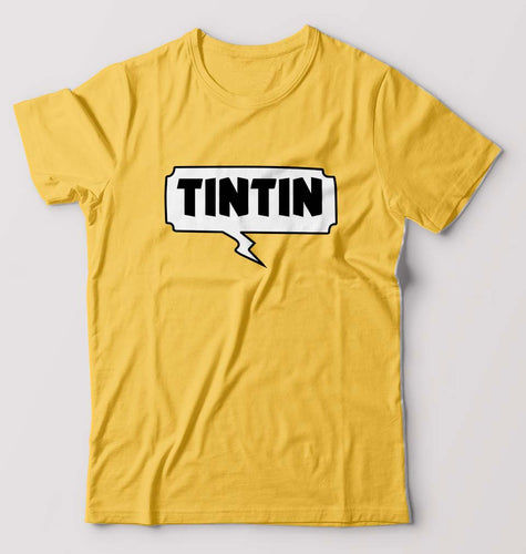 Tintin T-Shirt for Men-Golden Yellow-Ektarfa.online