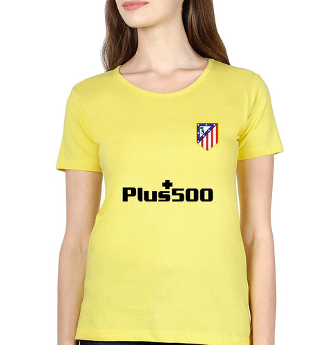 Atletico Madrid 2021-22 T-Shirt for Women-Yellow-Ektarfa.online