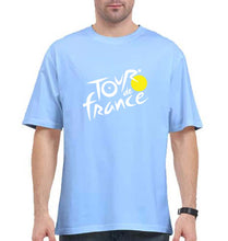 Load image into Gallery viewer, Tour de France Oversized T-Shirt for Men-Baby Blue-Ektarfa.online

