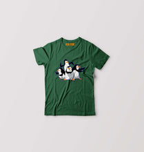 Load image into Gallery viewer, Penguins Fun Mode Kids T-Shirt for Boy/Girl-Dark green-Ektarfa.online
