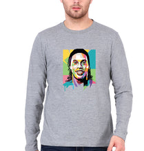 Load image into Gallery viewer, Ronaldinho Full Sleeves T-Shirt for Men-GREY-Ektarfa.online
