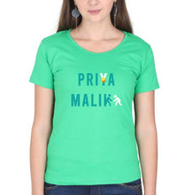 Load image into Gallery viewer, Priya Malik T-Shirt for Women-Flag Green-Ektarfa.online
