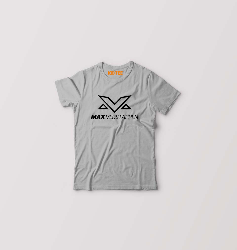 Max Verstappen Kids T-Shirt for Boy/Girl-0-1 Year(20 Inches)-Grey-Ektarfa.online