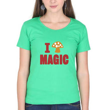 Load image into Gallery viewer, Mushroom T-Shirt for Women-flag green-Ektarfa.online
