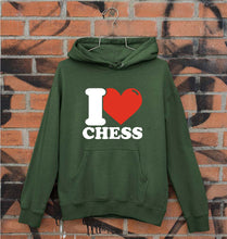 Load image into Gallery viewer, I Love Chess Unisex Hoodie for Men/Women-Dark Green-Ektarfa.online
