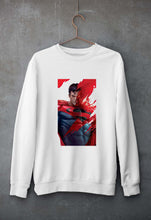 Load image into Gallery viewer, Superman Superhero Unisex Sweatshirt for Men/Women-White-Ektarfa.online
