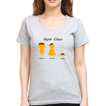 Load image into Gallery viewer, Gym Funny T-Shirt for Women-Grey Melange-Ektarfa.online
