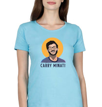 Load image into Gallery viewer, CarryMinati(Ajey Nagar) T-Shirt for Women-SkyBlue-Ektarfa.online
