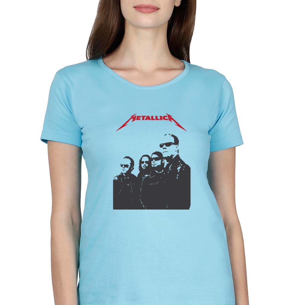 Metallica T-Shirt for Women-SkyBlue-Ektarfa.online