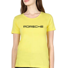 Load image into Gallery viewer, Porsche T-Shirt for Women-Yellow-Ektarfa.online
