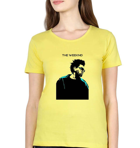 The Weeknd T-Shirt for Women-Yellow-Ektarfa.online
