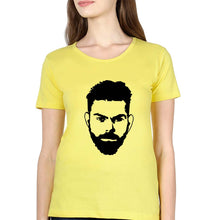 Load image into Gallery viewer, Virat Kohli T-Shirt for Women-Yellow-Ektarfa.online
