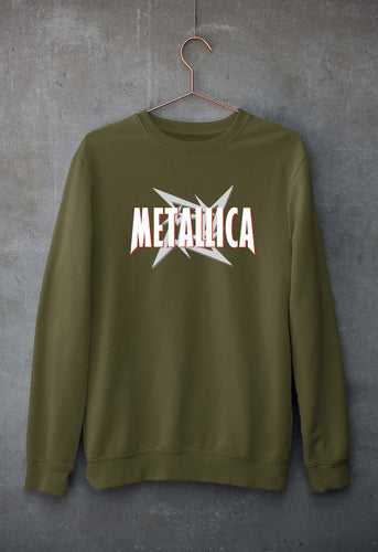Metallica Unisex Sweatshirt for Men/Women-Olive Green-Ektarfa.online