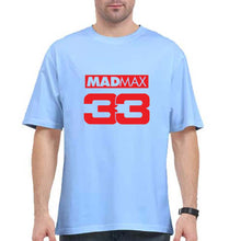 Load image into Gallery viewer, Max Verstappen Oversized T-Shirt for Men-Baby Blue-Ektarfa.online
