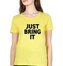 Load image into Gallery viewer, Just Bring IT T-Shirt for Women-Yellow-Ektarfa.online
