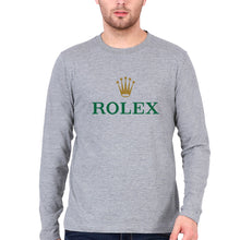Load image into Gallery viewer, Rolex Full Sleeves T-Shirt for Men-Grey Melange-Ektarfa.online
